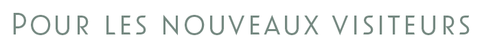 POUR LES NOUVEAUX VISITEURS